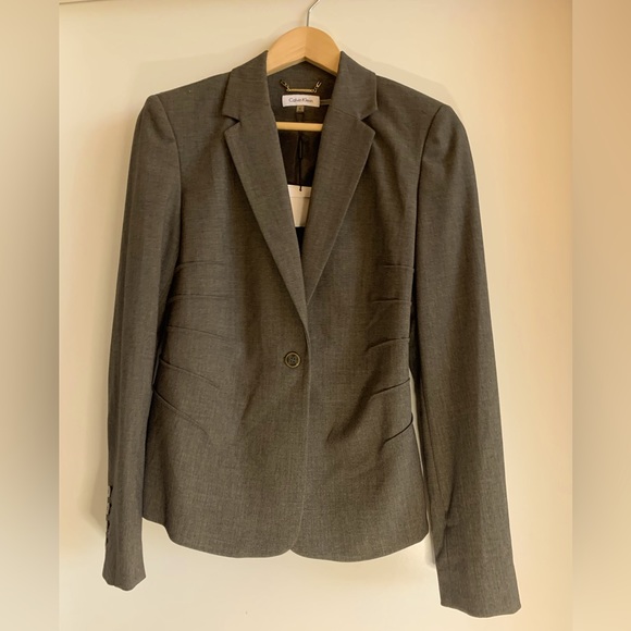 NWT Calvin Klein suit brown size 8 / 12. - Picture 3 of 11